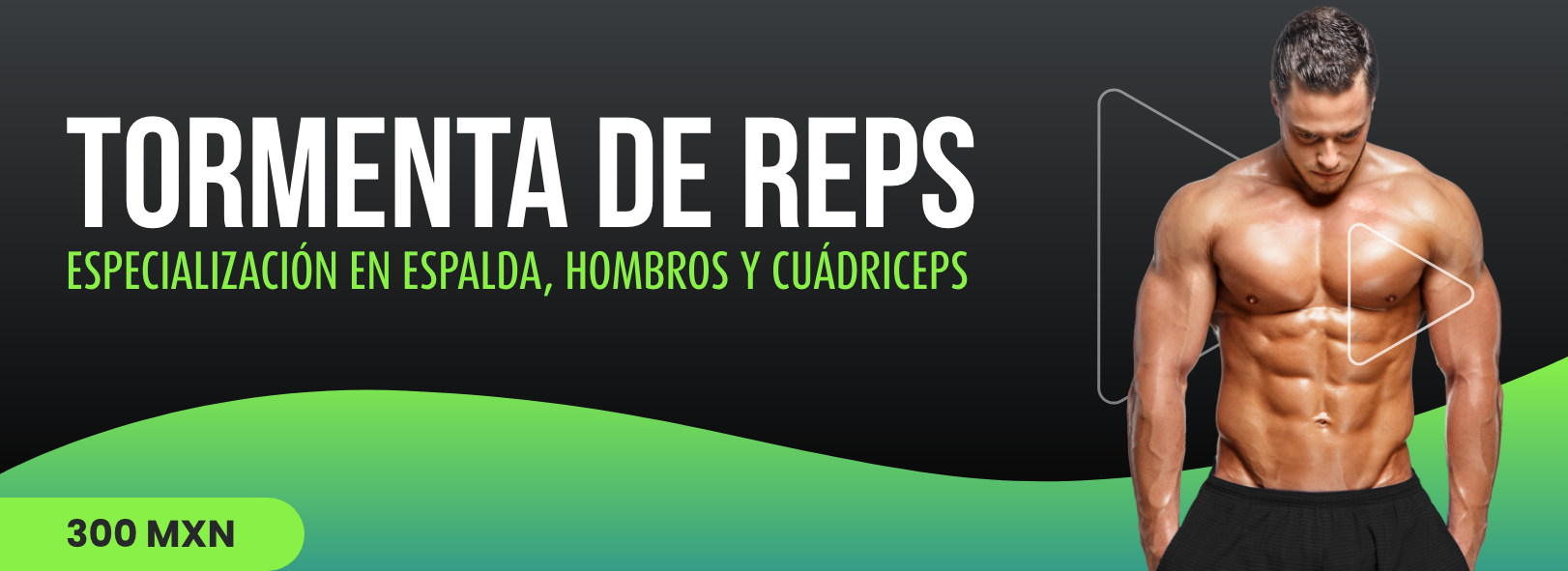 Tormenta de reps: especialización en espalda, hombros y cuádriceps